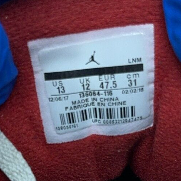 Nike Air Jordan 3 Retro Hall of Fame 2018 White Red Grey 136064-116 Mens Size 13 main image 4
